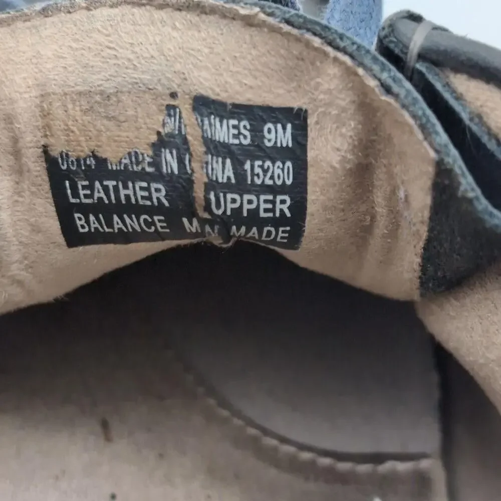 Clarks Shoes Mens Size 9 Wallabee Gray Leather Moccasin Lace Up Gum Sole Casual